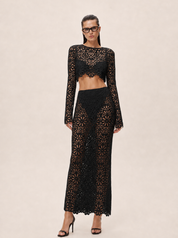 AURELIA CUTWORK SET BLACK